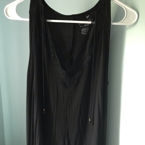 AEO soft and sexy v-neck tank top with lace - Picture 1 of 5